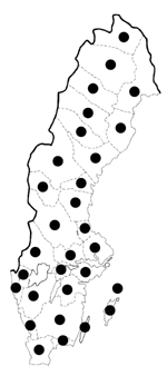 Utbredning i Sverige